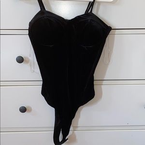 Black tank top bodysuit